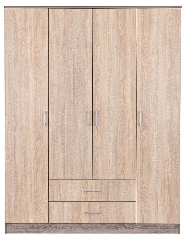 Miami gardróbszekrény 160x205 cm sonoma tölgy-yorki tölgy