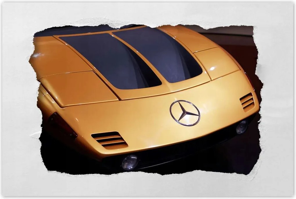 Poszter 60x40 Sárga sportos Mercedes