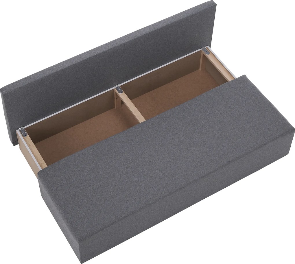 Kihúzható heverő, világosszürke, EUGI