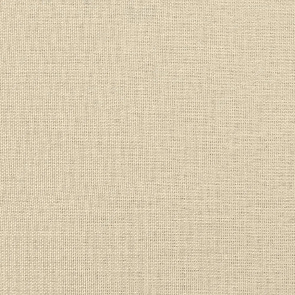krémszínű szövet ágykeret fejtámlával matrac nélkül 90x200 cm