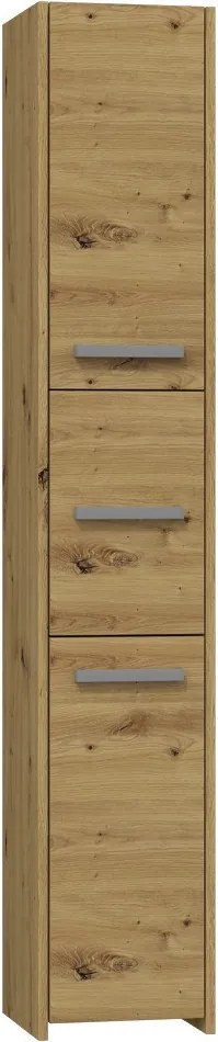 S33 fürdőszoba szekrény, tölgy