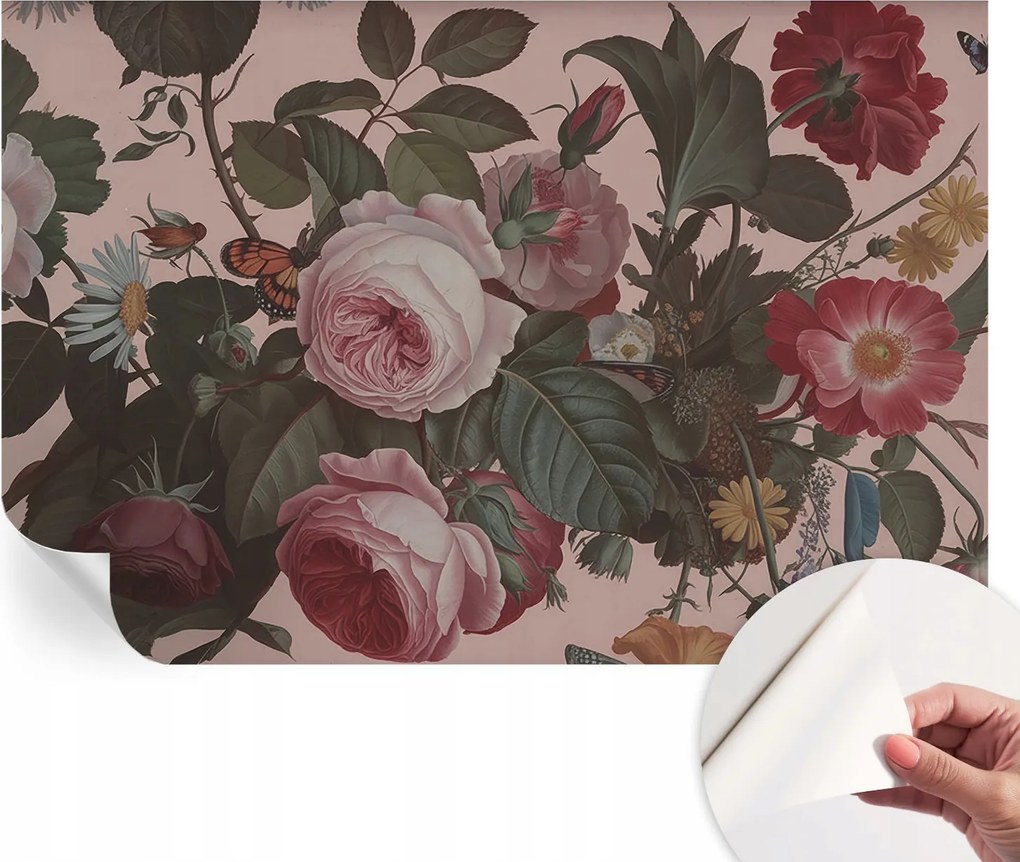 Öntapadós Dekoratív Fotótapéta Hálószobába Virágos elegancia 104x70