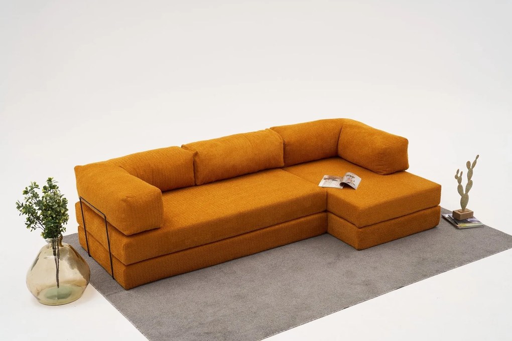 Sarokkanapé Comfort - Narancssárga