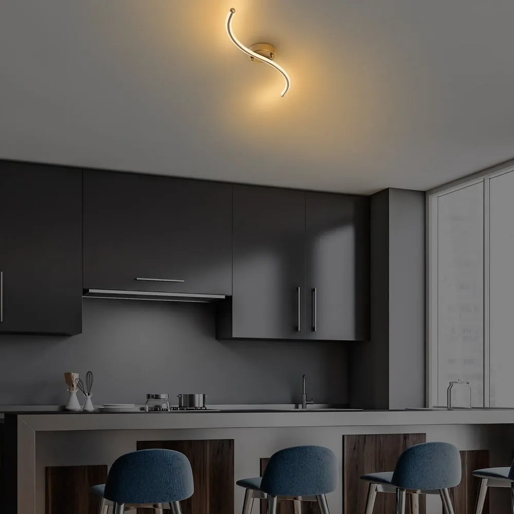 Aranyszínű LED mennyezeti lámpa 10x67 cm Yilan – Opviq lights