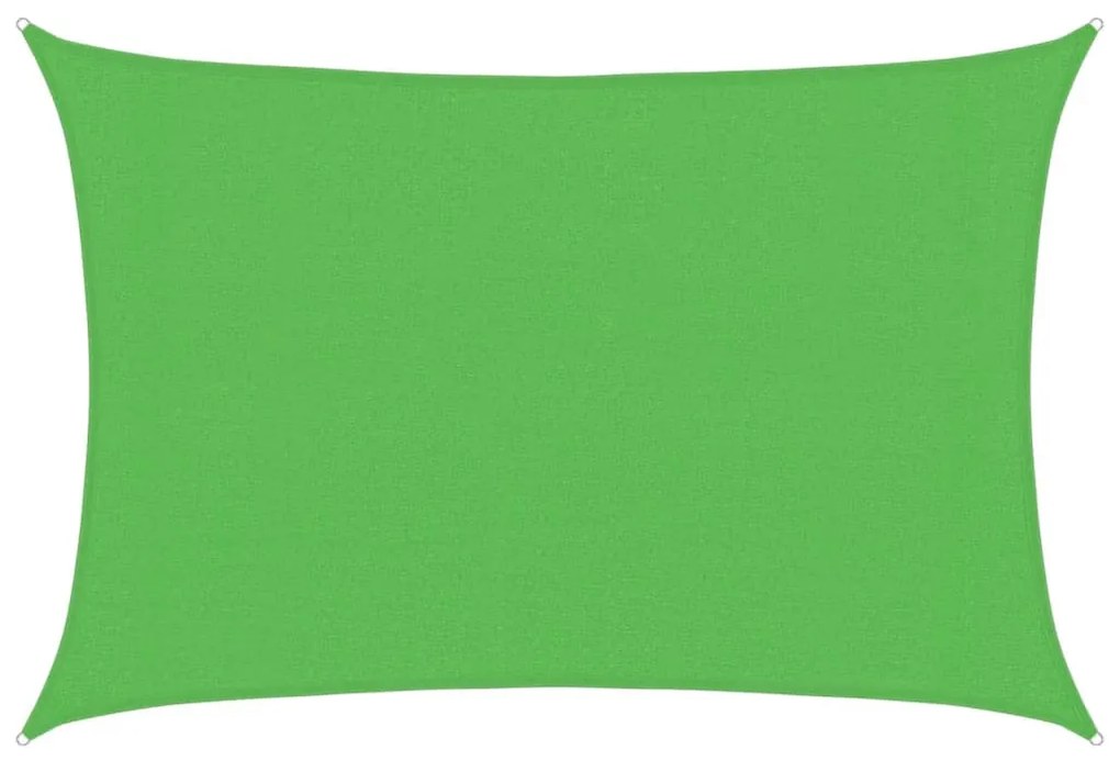 világoszöld HDPE napvitorla 160 g/m² 3 x 5 m