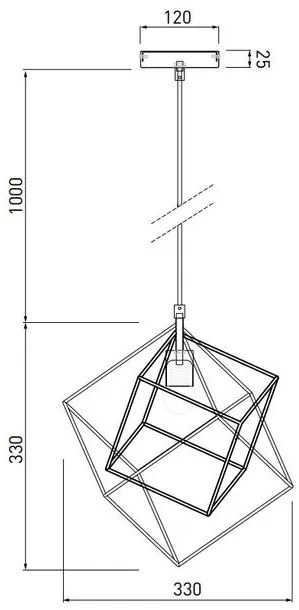 Lámpa Mennyezeti lámpatest ROSA, 3376,AC220-240V,50/60Hz,1*E27,IP20,33CMX33CM,egyes, arany