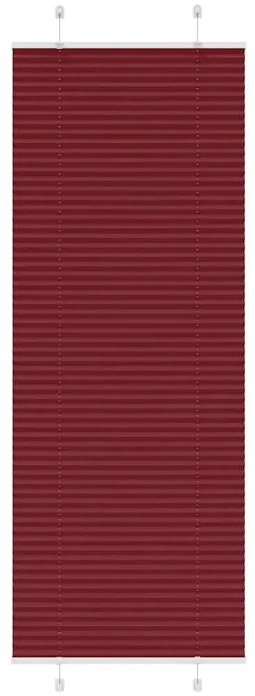 pliszírozott redőny Bordeaux piros 70x200 cm szövetszélesség