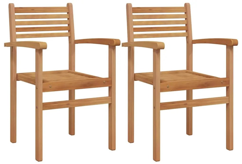 Kerti összecsukható székek 2 pcs Barna 55.5 x 55.5 x 90 cm