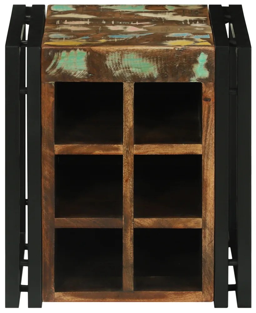 Borállvány 34.5x35x39 cm Tömör újrahasznosított fa