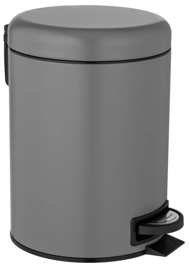 WENKO 24682100 - LEMAN kosár 21x24 cm szürke/fekete