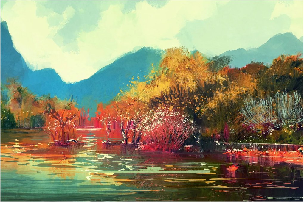 Kép - őszi színek (90x60 cm)