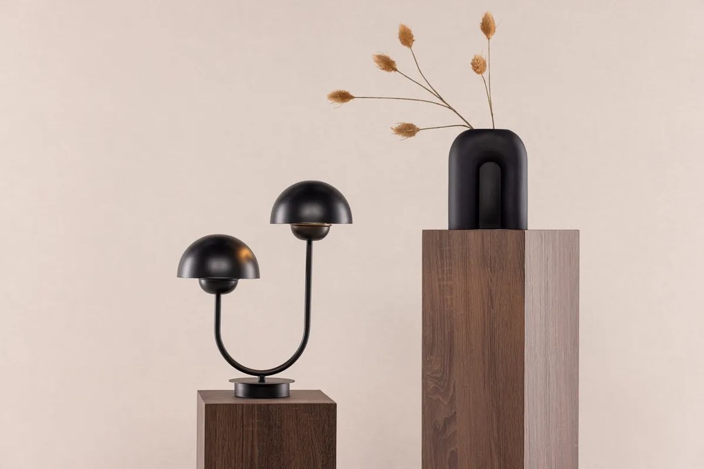 Fekete design asztali lámpa LYCKORNA