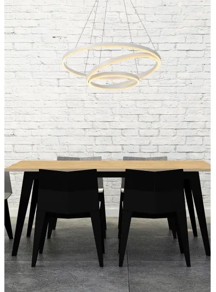 Lucide 46402/99/31 - LED Dimmelhető csillár zsinóron TRINITI LED/136W/230V fehér