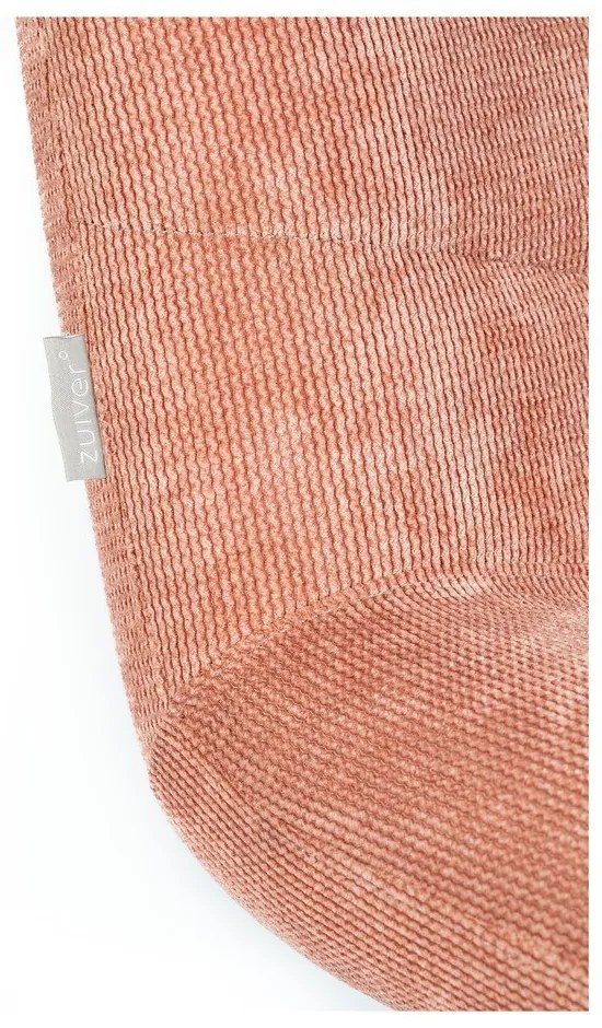 Rózsaszín bársony fotel Bubba – Zuiver