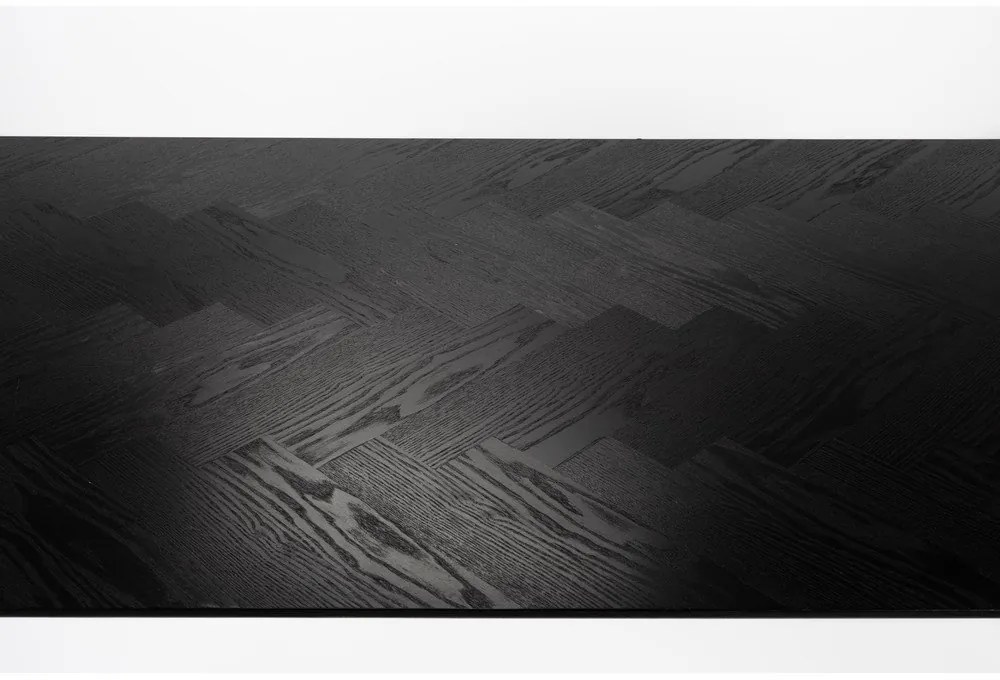 Étkezőasztal tölgyfa dekorral 90x180 cm Fabio – White Label