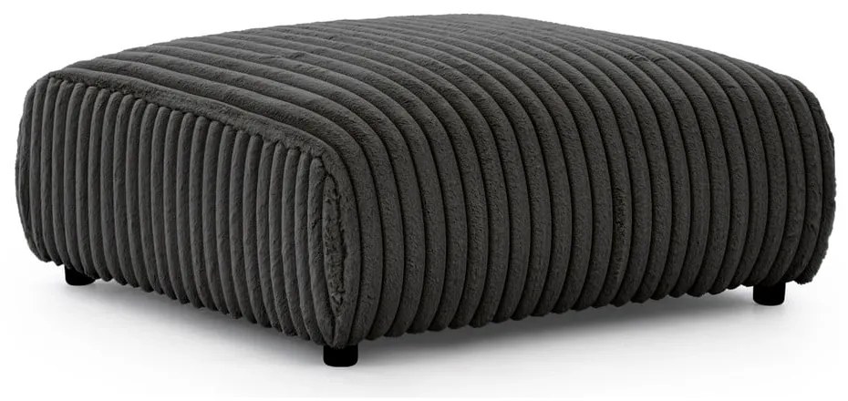 Sötétszürke kordbársony lábtartó Justin – Ropez