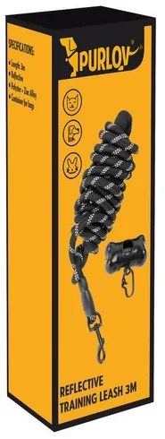 Reflective training leash 3m Purlov 21654