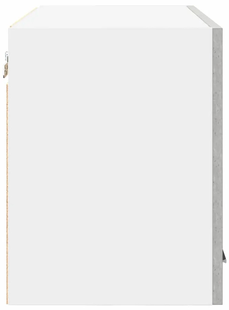 Függő szekrény Riga 2 pcs Beton szürke és fehér 60 x 31 x 40 cm