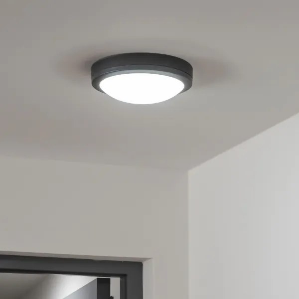 Brilagi kültéri mennyezeti LED lámpa 20W, 230V, 23 cm, IP54, antracit