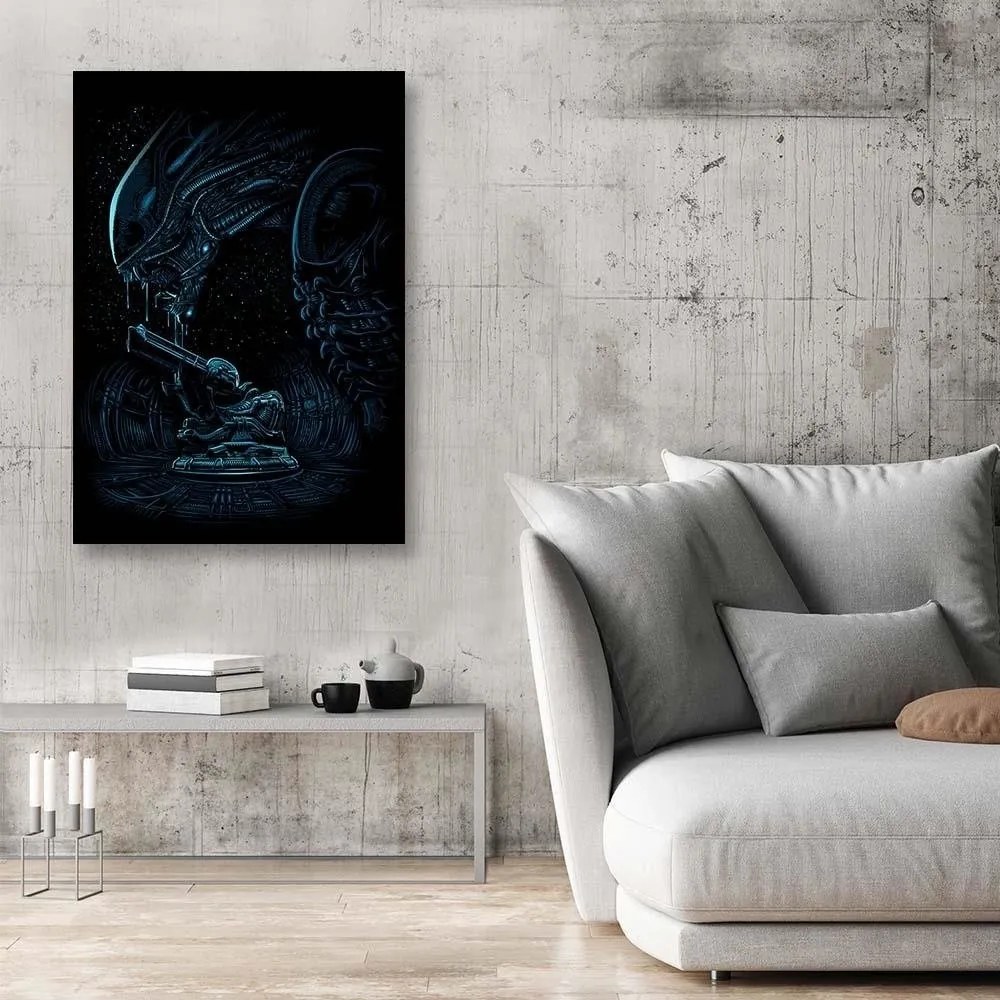 Gario Vászonkép A nyolcadik utas: a Halál, jelenet címu filmbol - Alberto Perez Méret: 60 x 90 cm