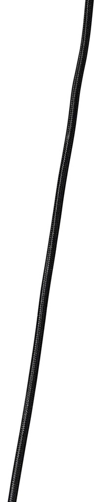 Függőlámpa arany borostyánszínű üveggel 23 cm hosszú, 3 lámpás - Kevin