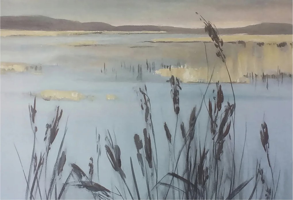 Fotótapéta Flizelin Dekoratív Hálószoba Nyugodt tó 152x104