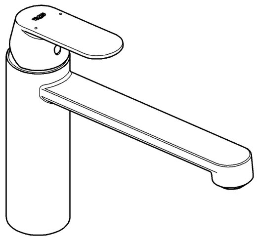 GROHE 30193000 - Mosogató csaptelep EUROSMART COSMOPOLITAN fényes króm