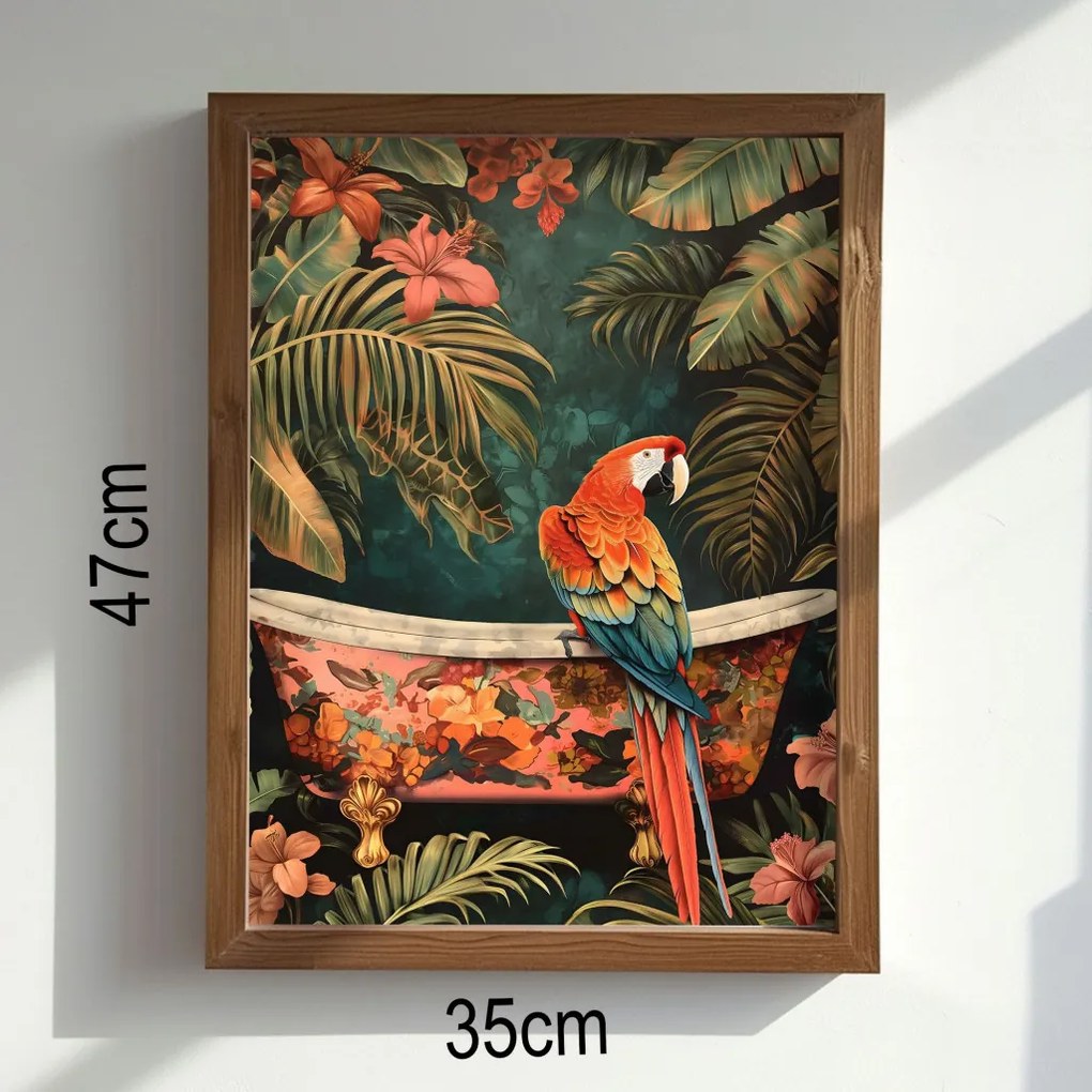 AI178 keretezett MDF falikép, 35 x 47 cm