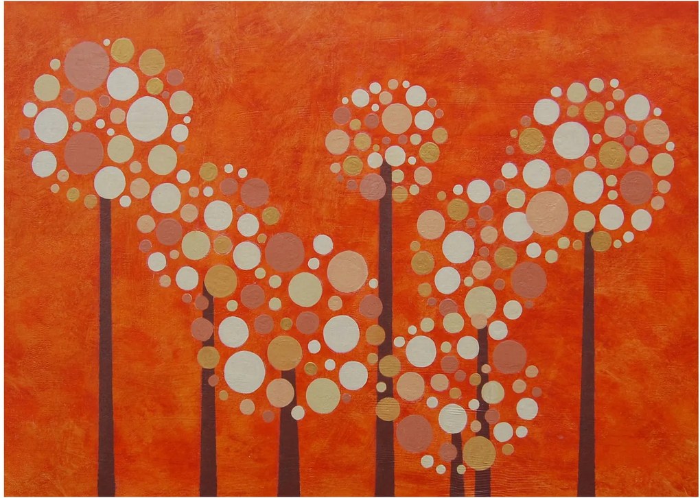 Kép - Narancssárga erdő (70x50 cm)