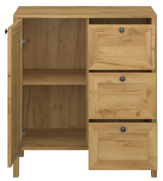 Komód Keira 1D3S (arany craft tölgy). 1052991