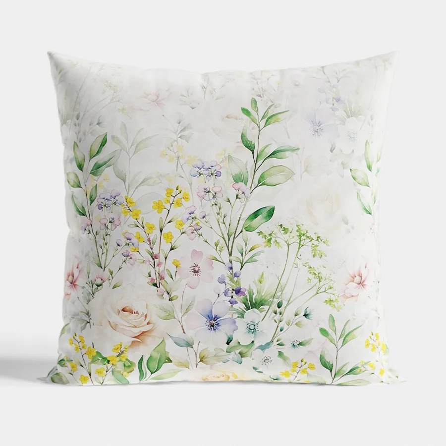 Tavaszi Kert Díszpárnahuzat Velvet, 40x40cm, 001 szín