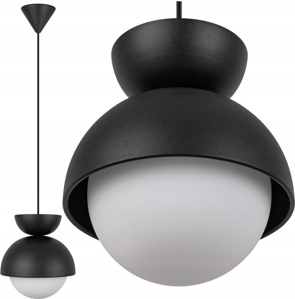 Függő mennyezeti lámpa Csillár Loft fekete G9 modern hálószoba lámpabúra