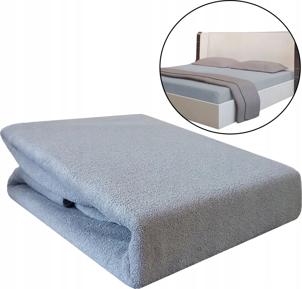 Vastag Frottír Lepedő Gumis 90x200 Lengyel