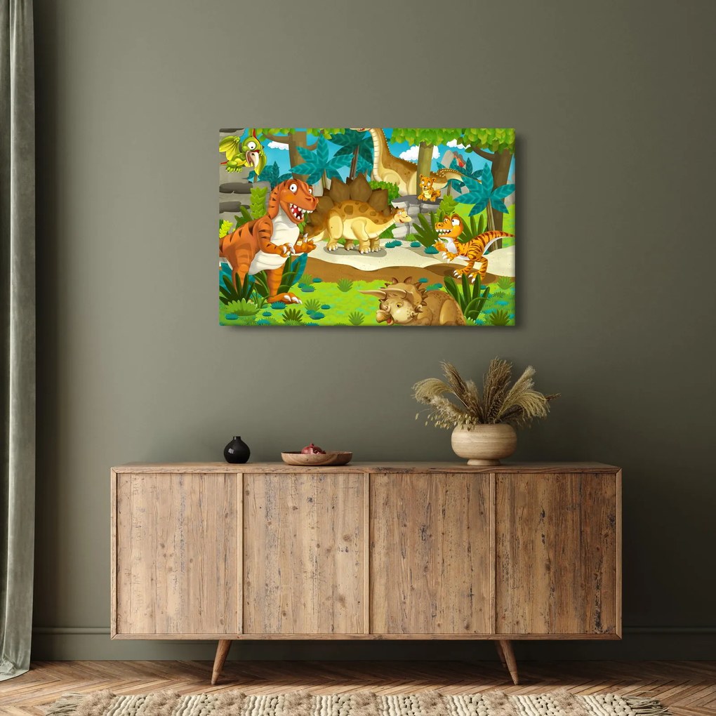 Kép - dinoszaurusz (90x60 cm)