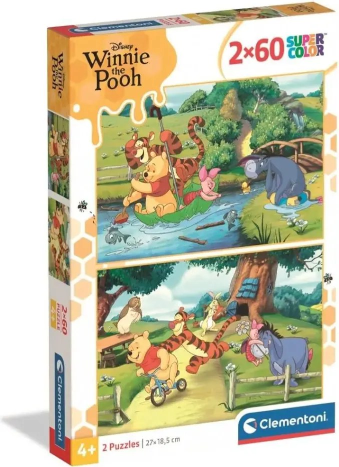 Disney Micimackó Funny Day 2x60 db-os puzzle Clementoni