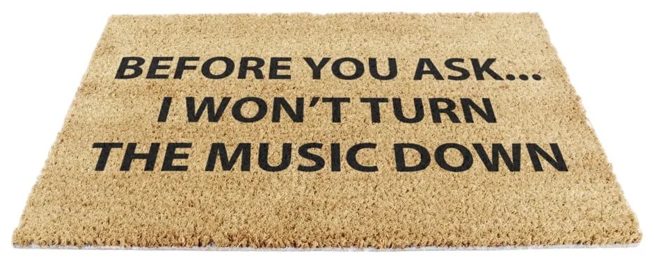 Kókuszrost lábtörlő 40x60 cm Loud Music – Artsy Doormats