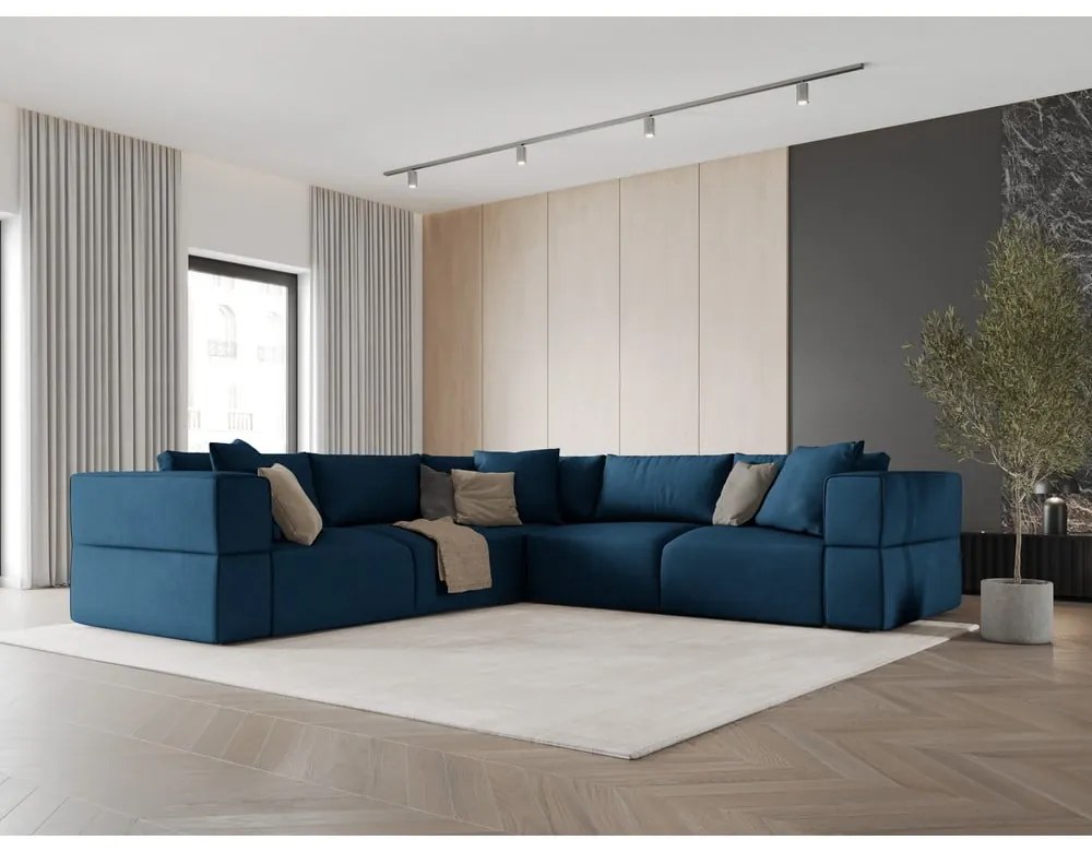 Kék sarokkanapé (variálható) Esther – Milo Casa