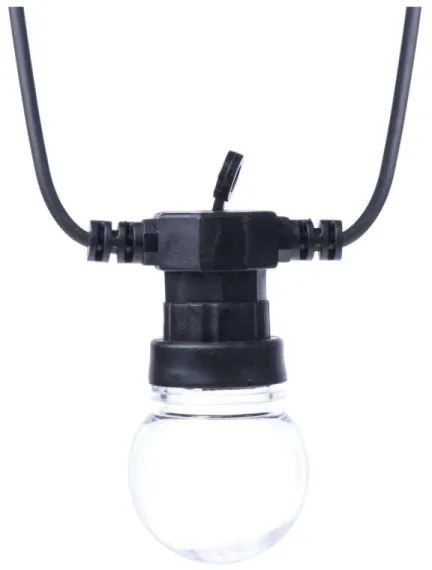 LED Kültéri dekorációs lánc 10xLED/10m IP44 átlátszó