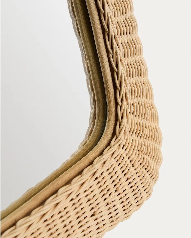 Fali tükör rattan kerettel 58x79 cm Zilna – Kave Home