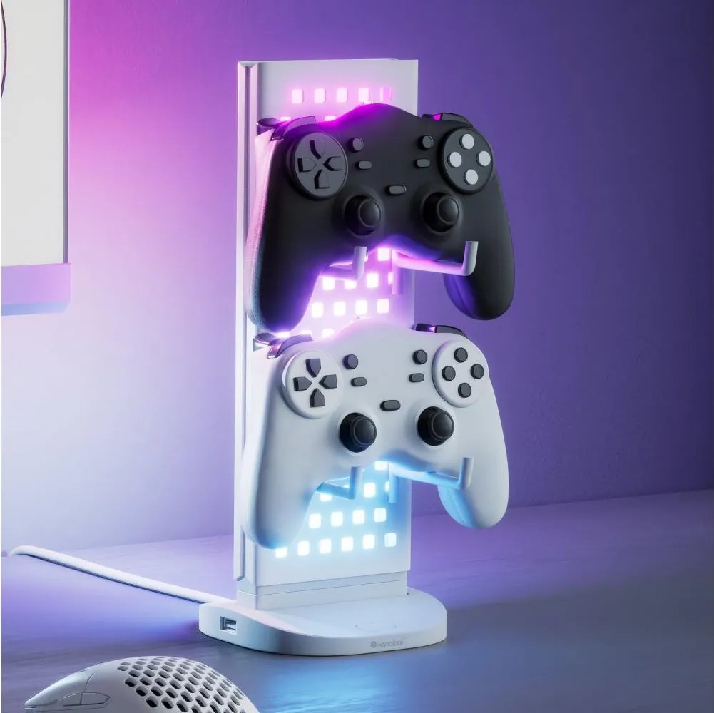 Nanoleaf NL7602K0001A023-LED RGBIC dimmelhető asztali töltőállomás 2700-6500K 5V fehér