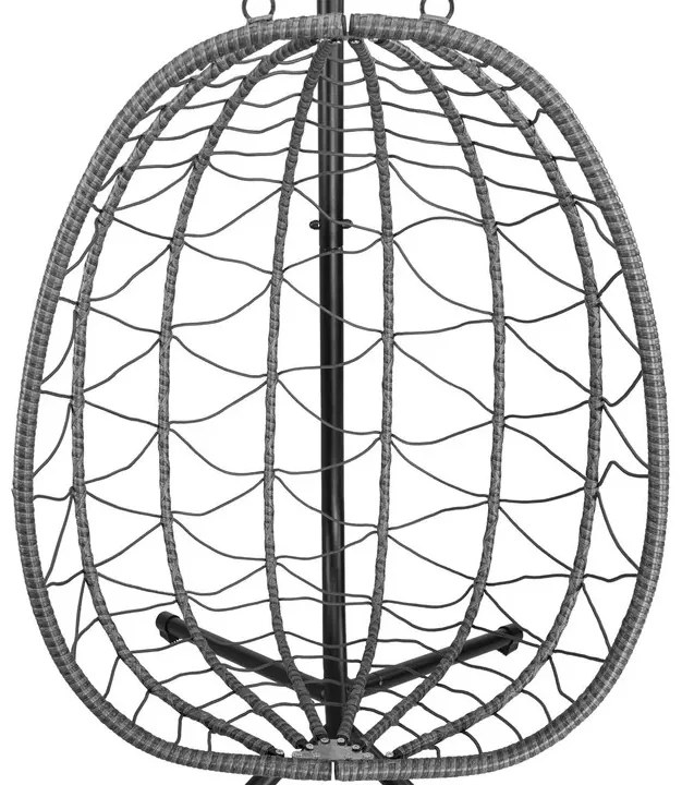 Juskys Aria rattan függőfotel - sötétszürke