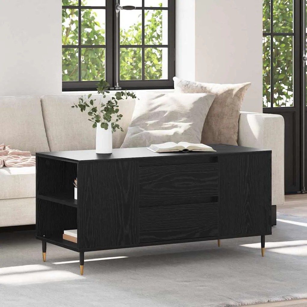 Dohányzóasztal Musta tammi 102 x 44.5 x 50 cm Faanyag