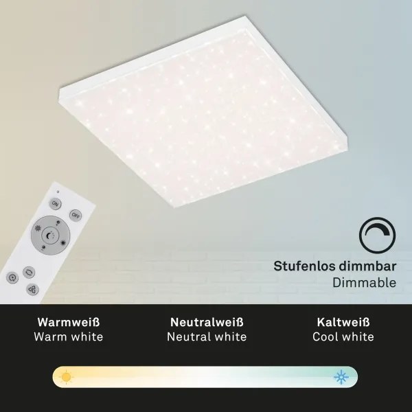Briloner 7381-116 - LED Dimmelhető mennyezeti lámpa STARRY SKY LED/24W/230V + távirányító