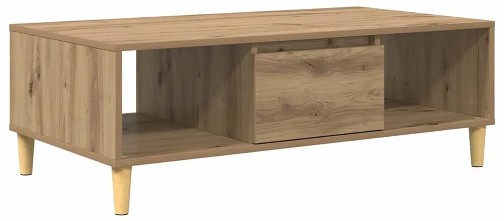 Dohányzóasztal kézműves tölgy 103,5 x 60 x 35 cm Faanyag