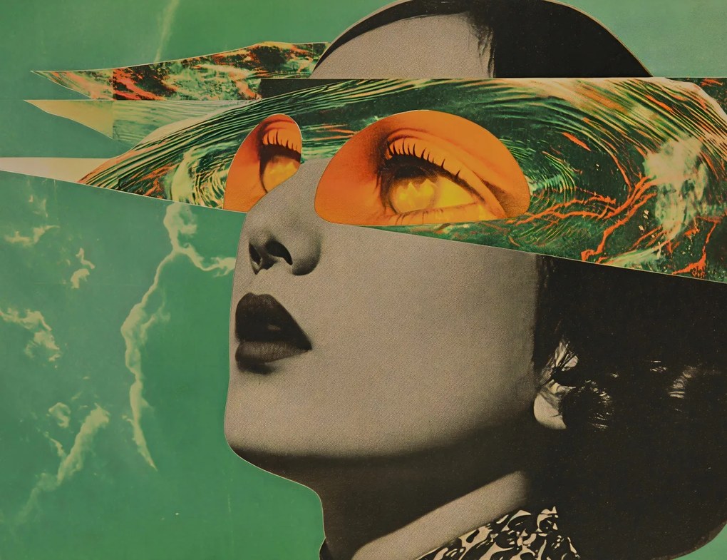 Poszter 65x50cm Kivágott szemek tekintete