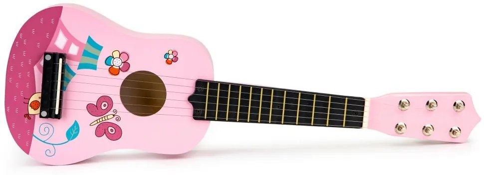 Fa gitár gyerekeknek Pink Butterfly