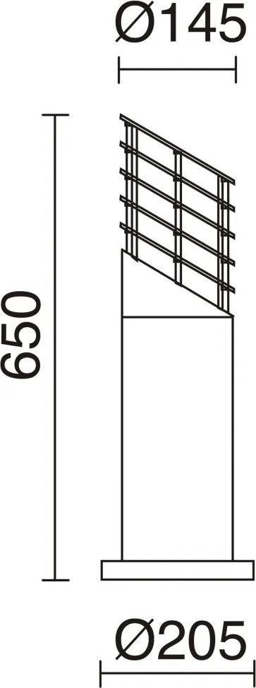 NOVOLUX 159A-G05X1A-03 JASMIN Modern Kültéri Állólámpa Fehér, Szürke E27 IP44