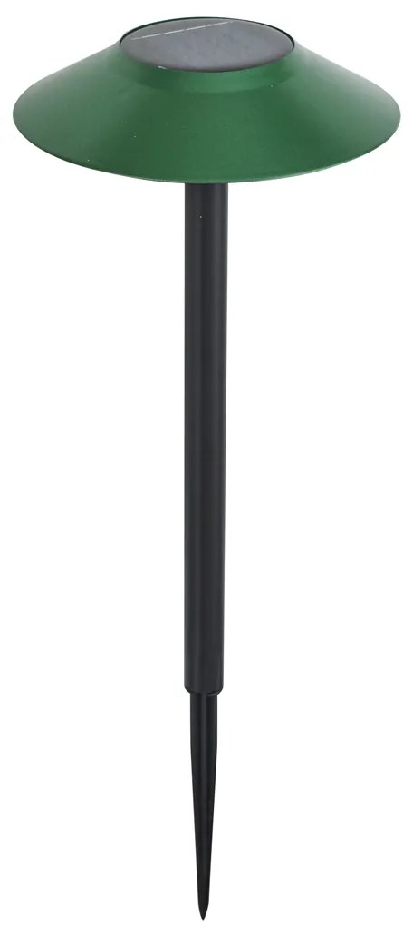 4 darabos zöld leszúrható spotlámpa készlet LED-del IP44 Solar - Mushroom