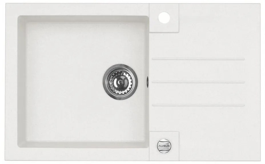 ALVEUS 1090944 - Mosogató ROCK 78x48 cm gránit/fehér