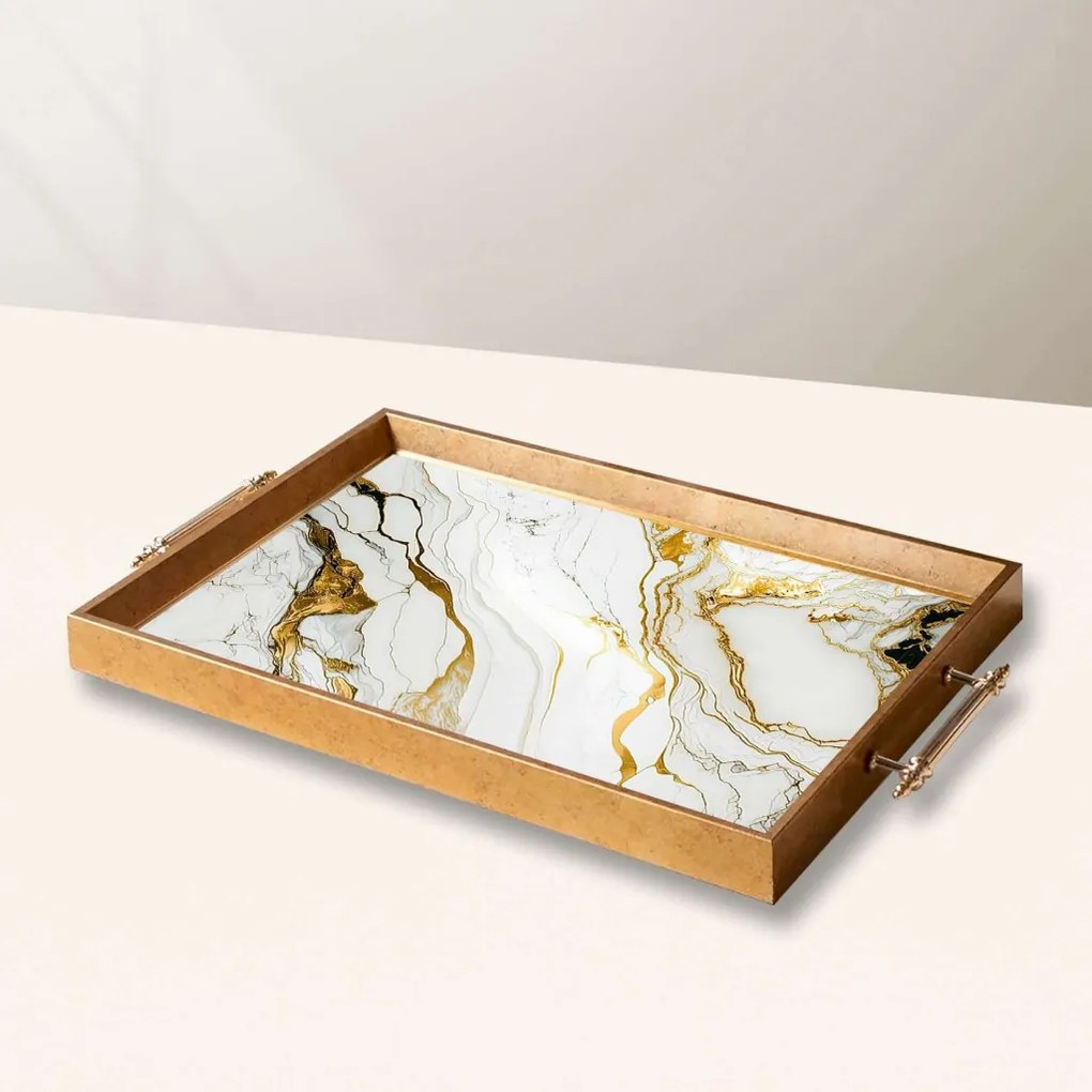 Üveg tálca, 38×24 cm – TPEA10037